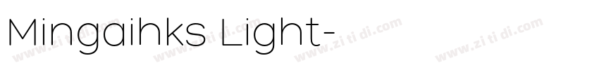 Mingaihks Light字体转换